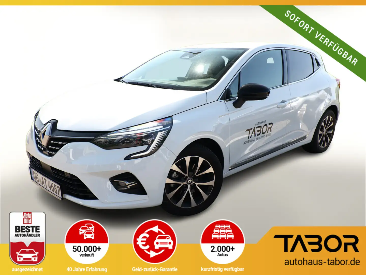 Renault Clio V 1.3 TCe 140 Techno LED Nav PDC Kam SHZ Bianco - 1