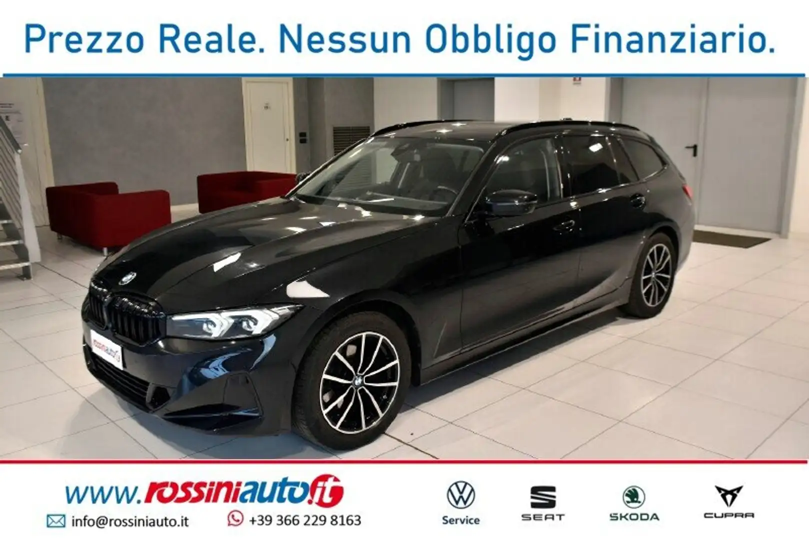 BMW 320 D TOURING 190CV 48V XDRIVE G21 RESTYLING + GANCIO Noir - 1