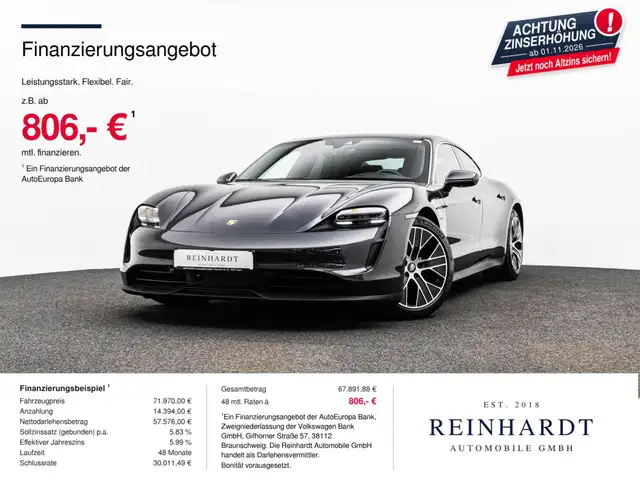 Porsche Taycan 4S PLUS ACC/PDLS+/PASM/HuD/PANO/WÄRMEP.