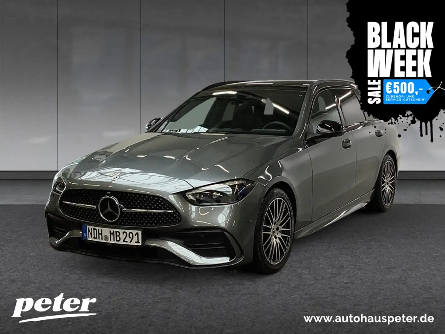 Mercedes-Benz C 220 d T-Modell /AMG/NIGHT/19"/Digital//AHK/ Grau - 1