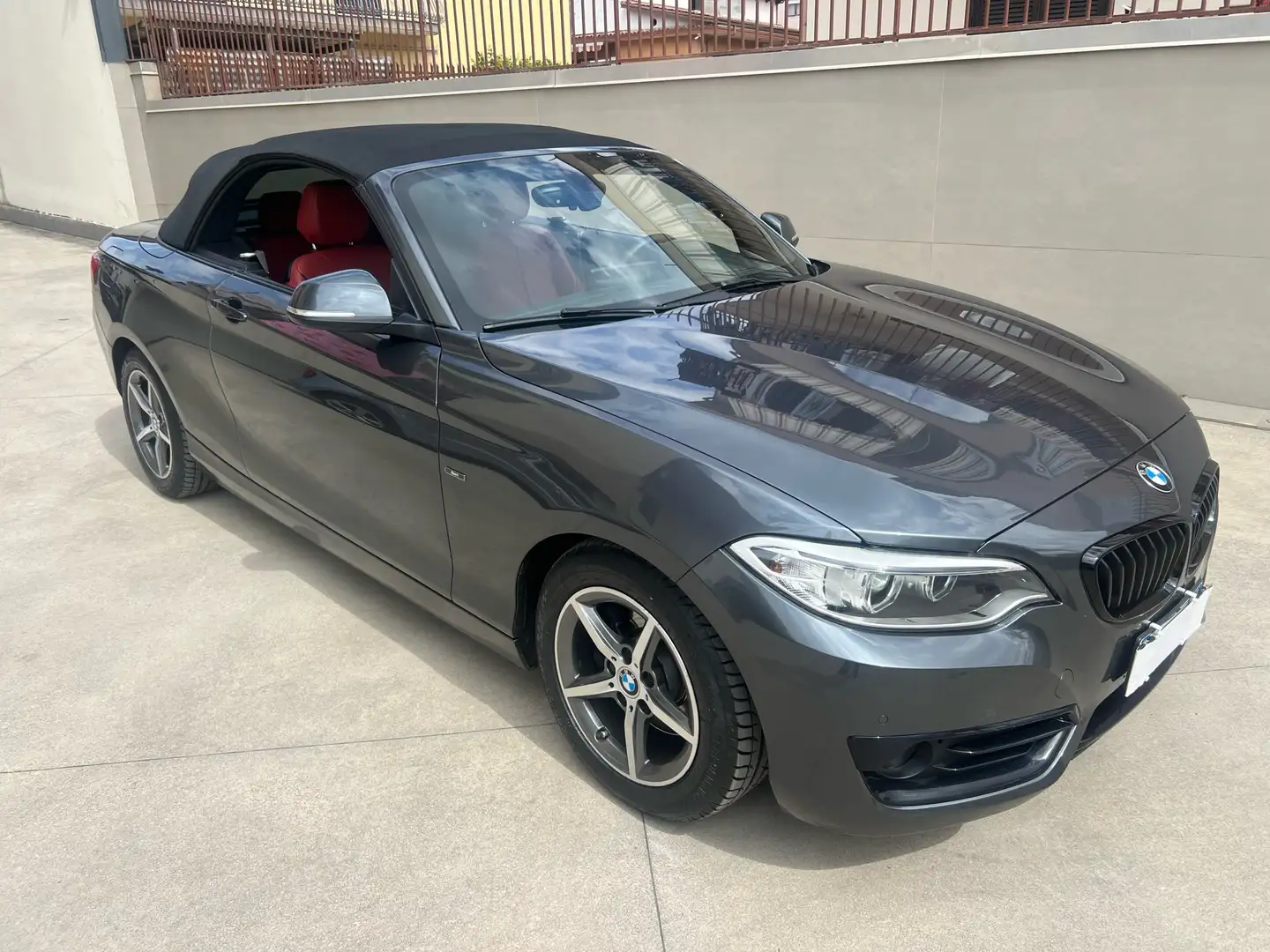 BMW 220 220d Cabrio Sport auto my15 Gris - 1