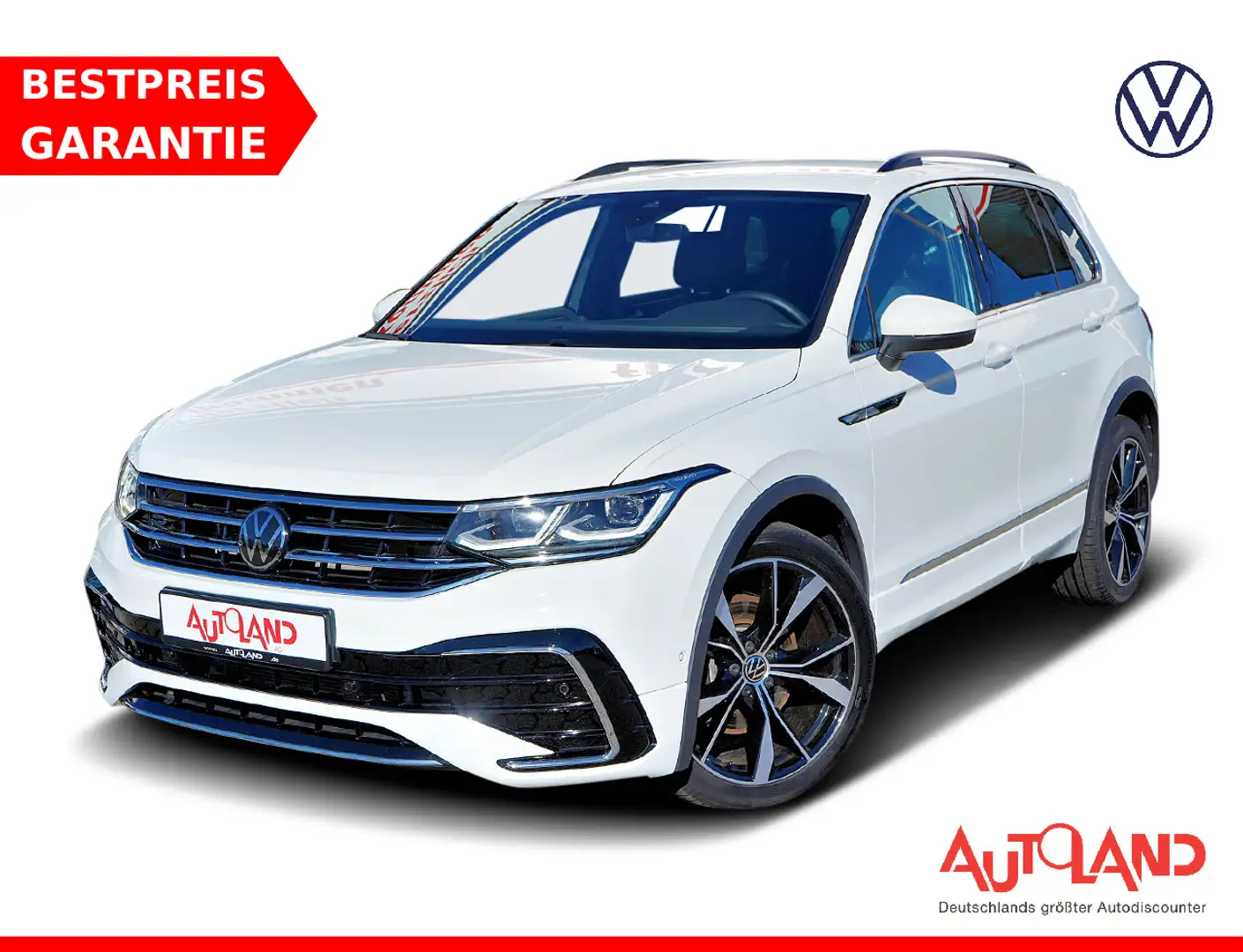 Volkswagen Tiguan 2.0 TDI R-Line 4Motion LED Klimaaut. Navi Bianco - 1