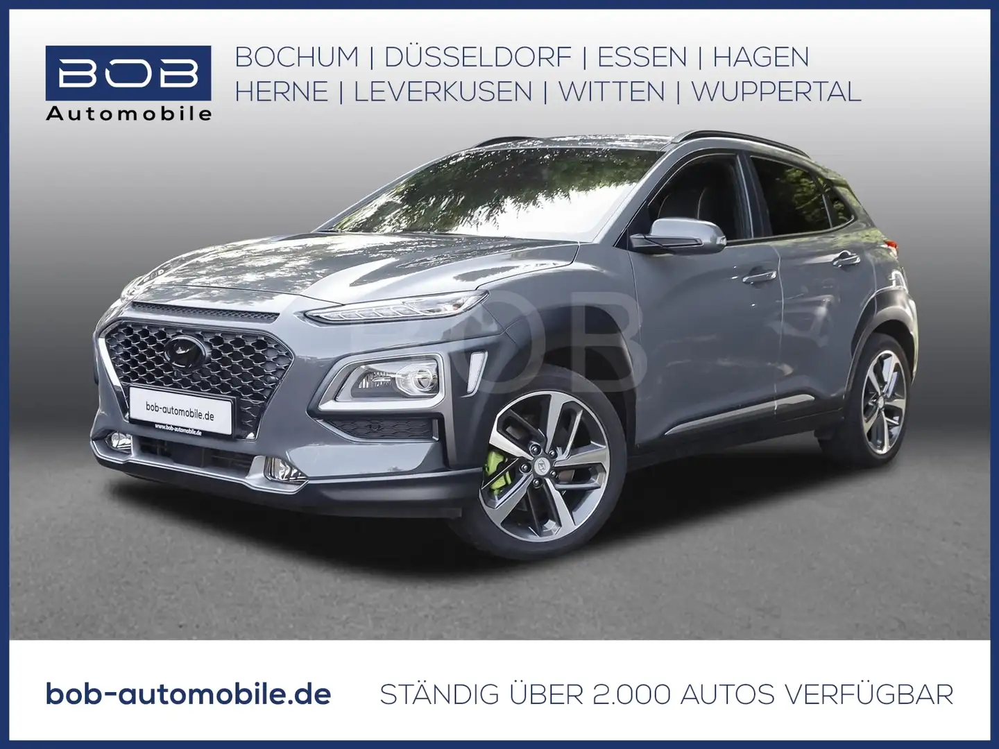 Hyundai KONA 1.6 T-GDI Style 2WD NAVI SHZ PDC AHK Grau - 1