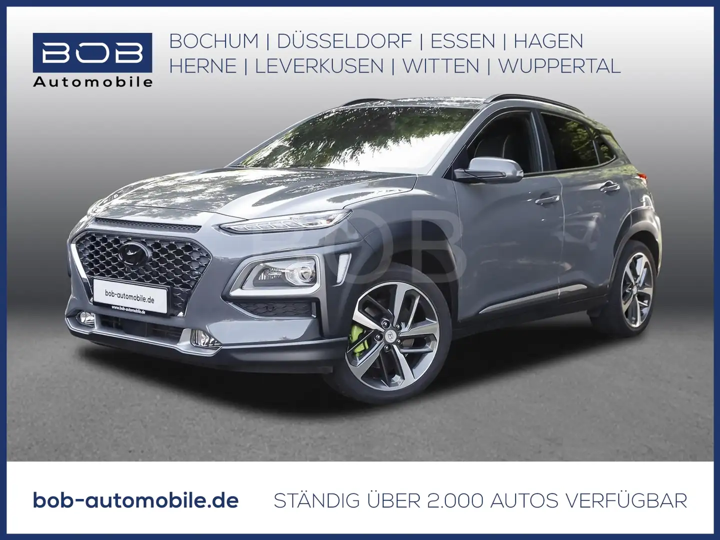 Hyundai KONA 1.6 T-GDI Style 2WD NAVI SHZ PDC AHK Grau - 1