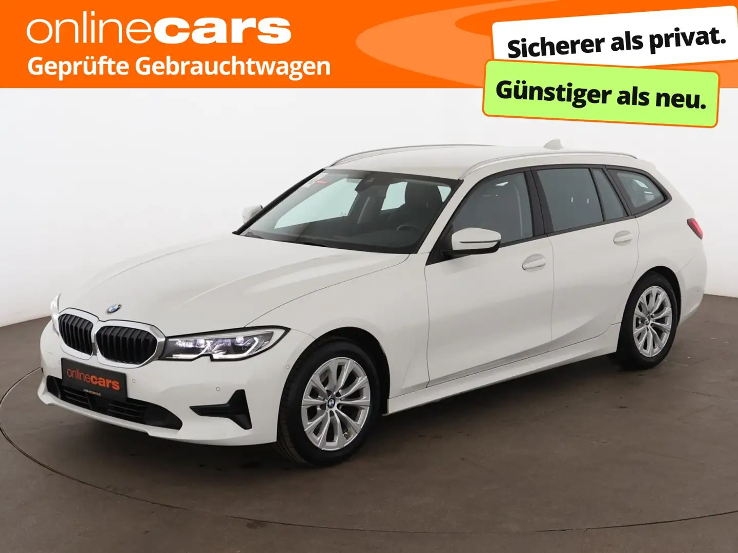 BMW 320 d Touring Advantage Aut LASER AHK STANDHZ NAVI Weiß - 1