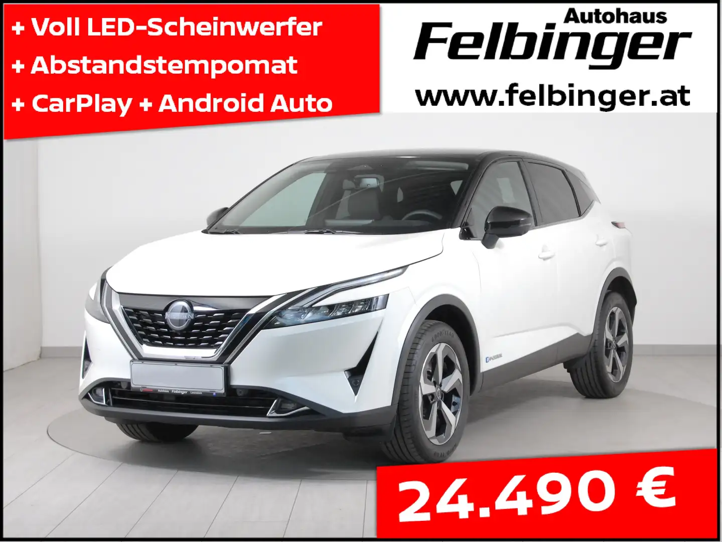 Nissan Qashqai e-POWER 1.5 VC-T N-Connecta *Business Paket* Weiß - 1