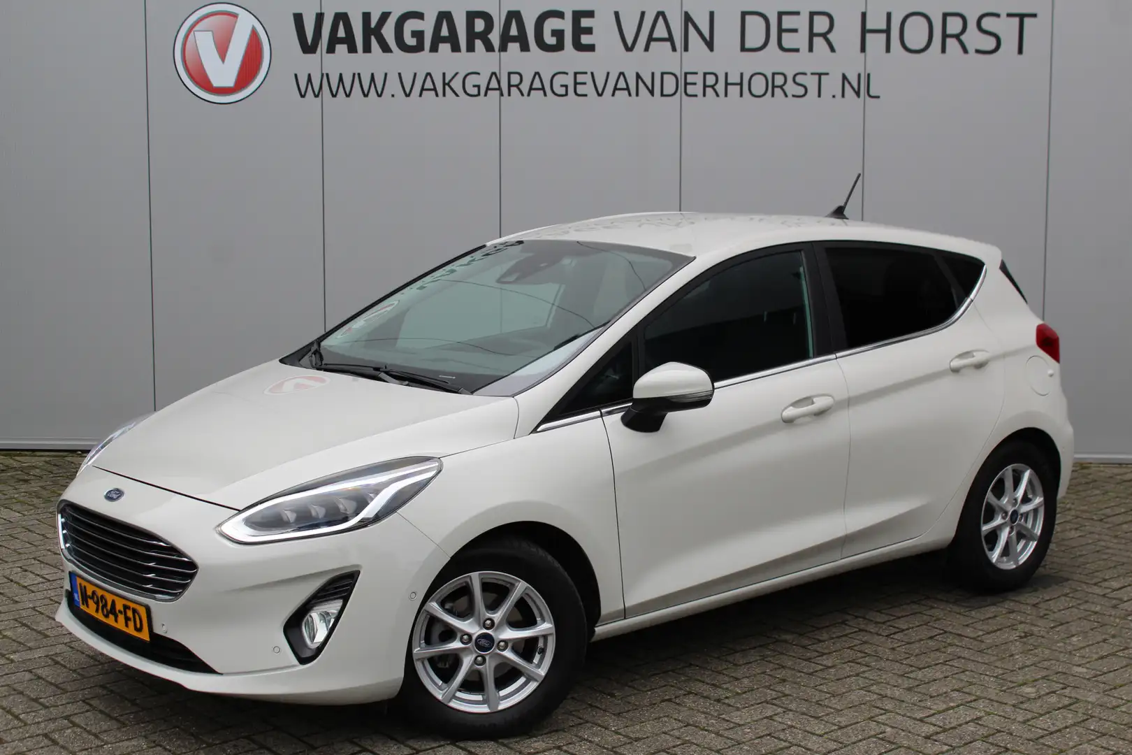Ford Fiesta 1.0-125pk EcoBoost Mild-Hybrid Titanium. Uniek moo Blanc - 1
