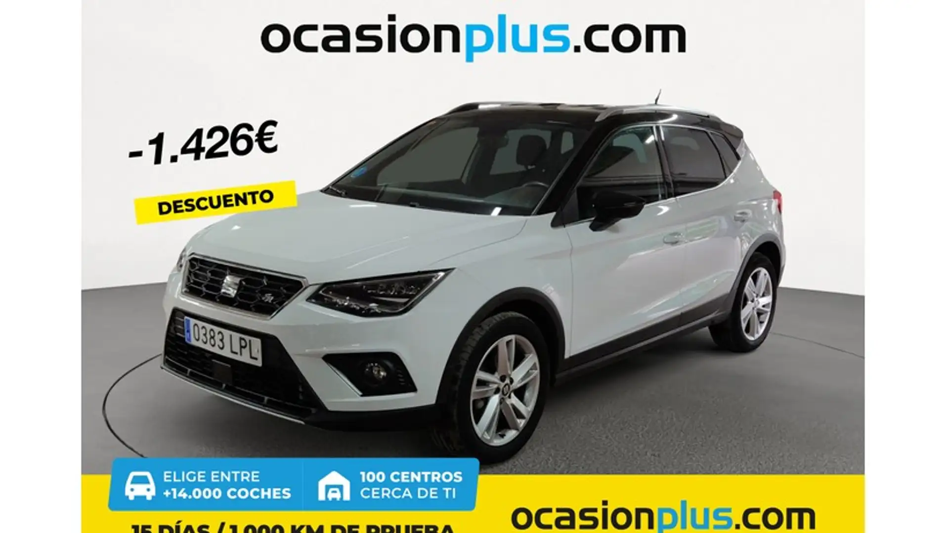 SEAT Arona 1.0 TGI S&S FR 90 Blanc - 1