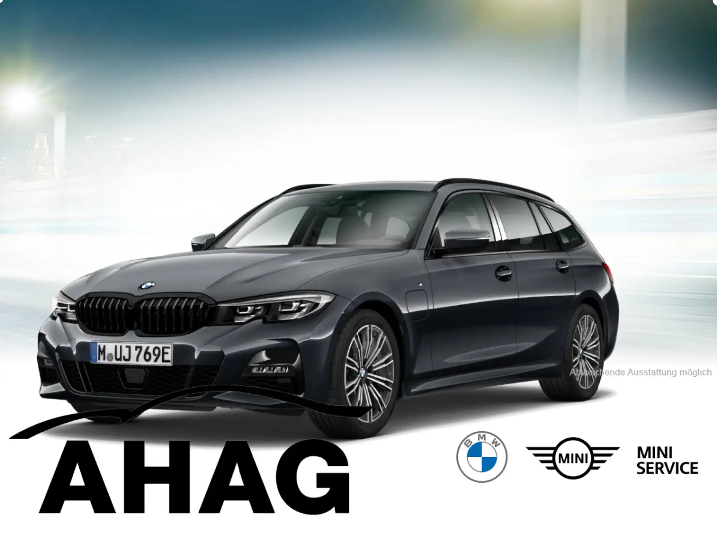 BMW 330 e Touring M Sport Automatic Sport Aut. AHK Grau - 2