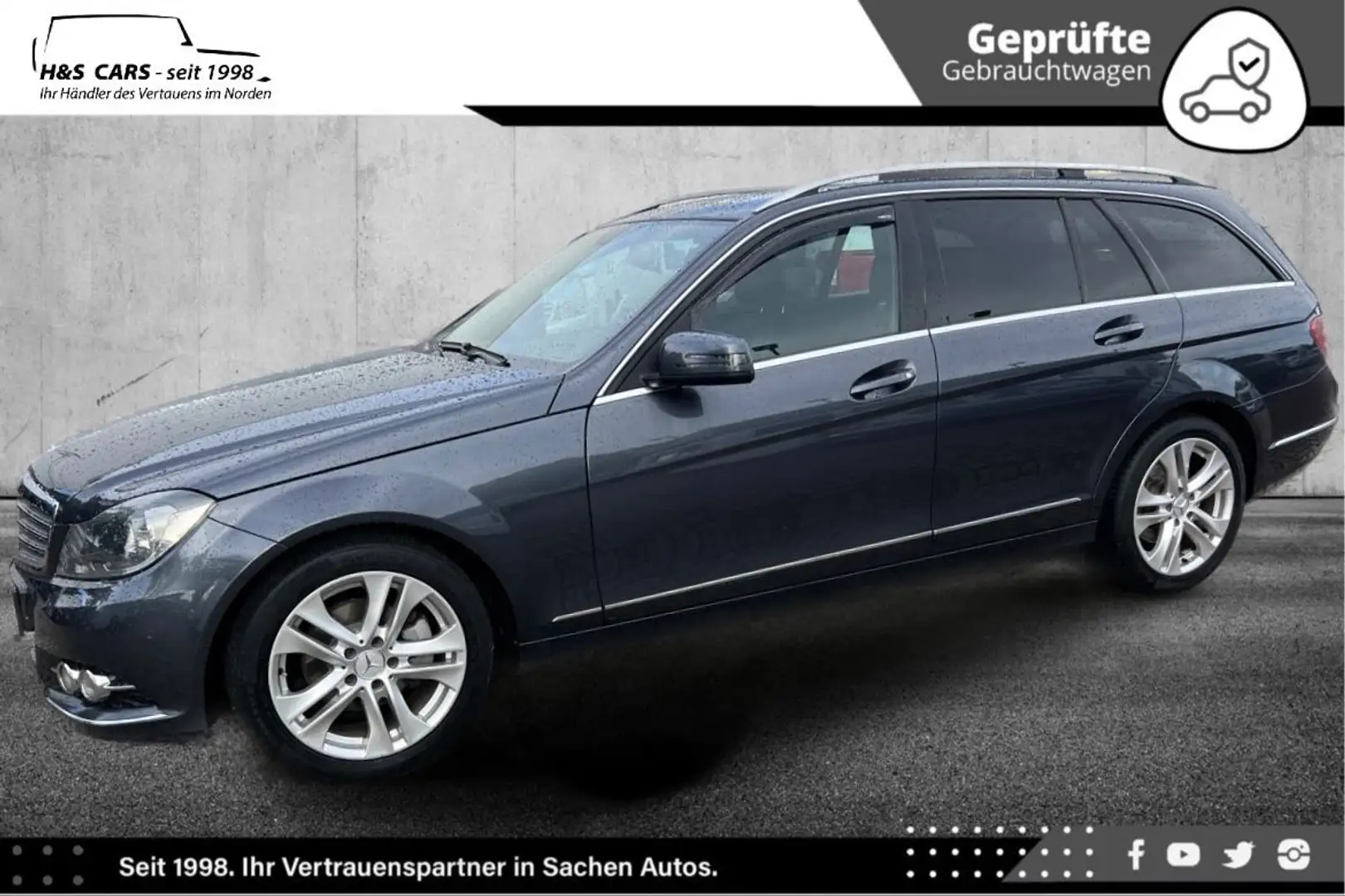 Mercedes-Benz C 180 T BE AVANTG 2.H NAVI PDC V+H TÜV NEU Plateado - 2