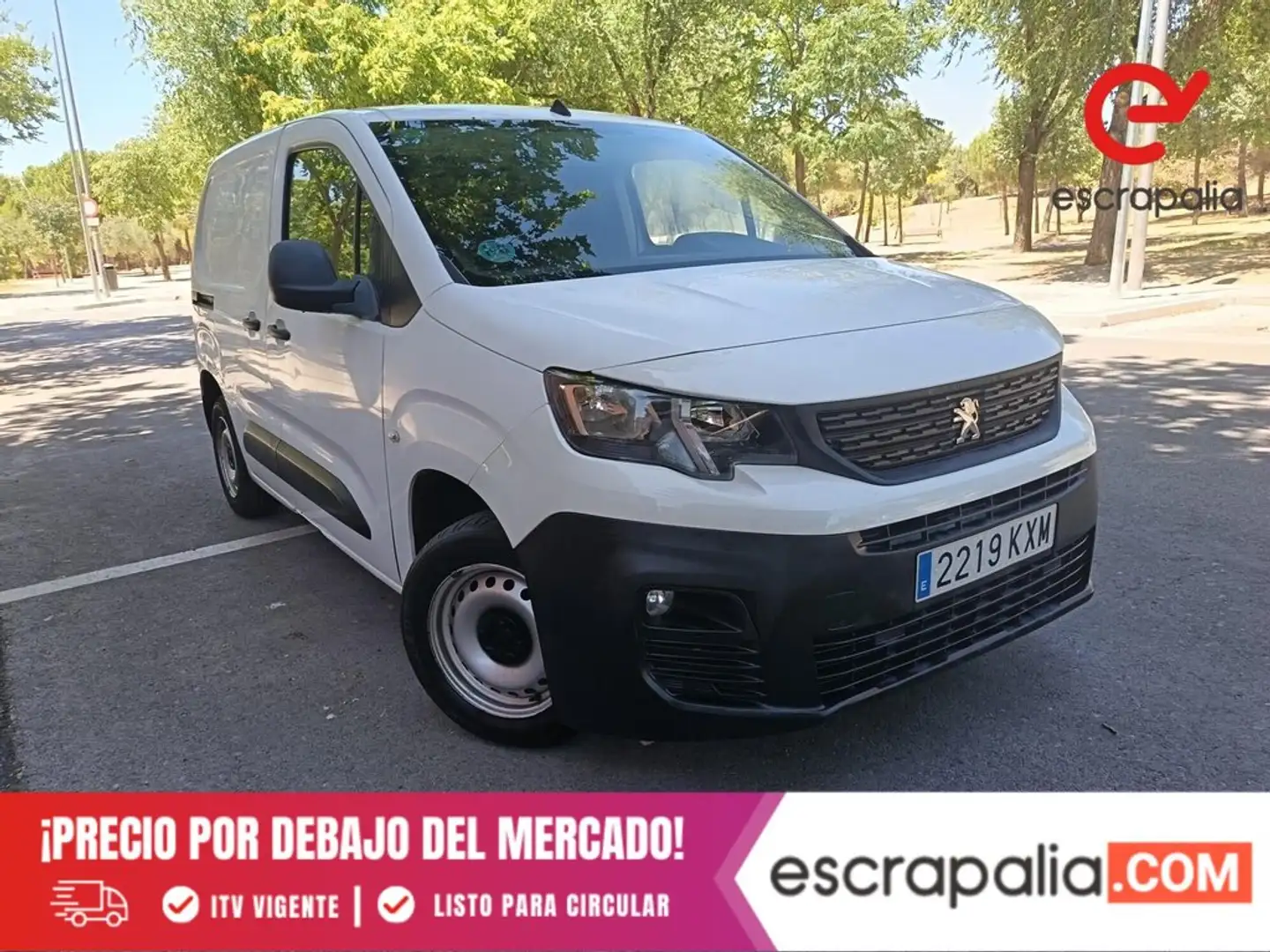 Peugeot Partner Pro Standard 600kg BlueHDi 73kW Blanco - 1