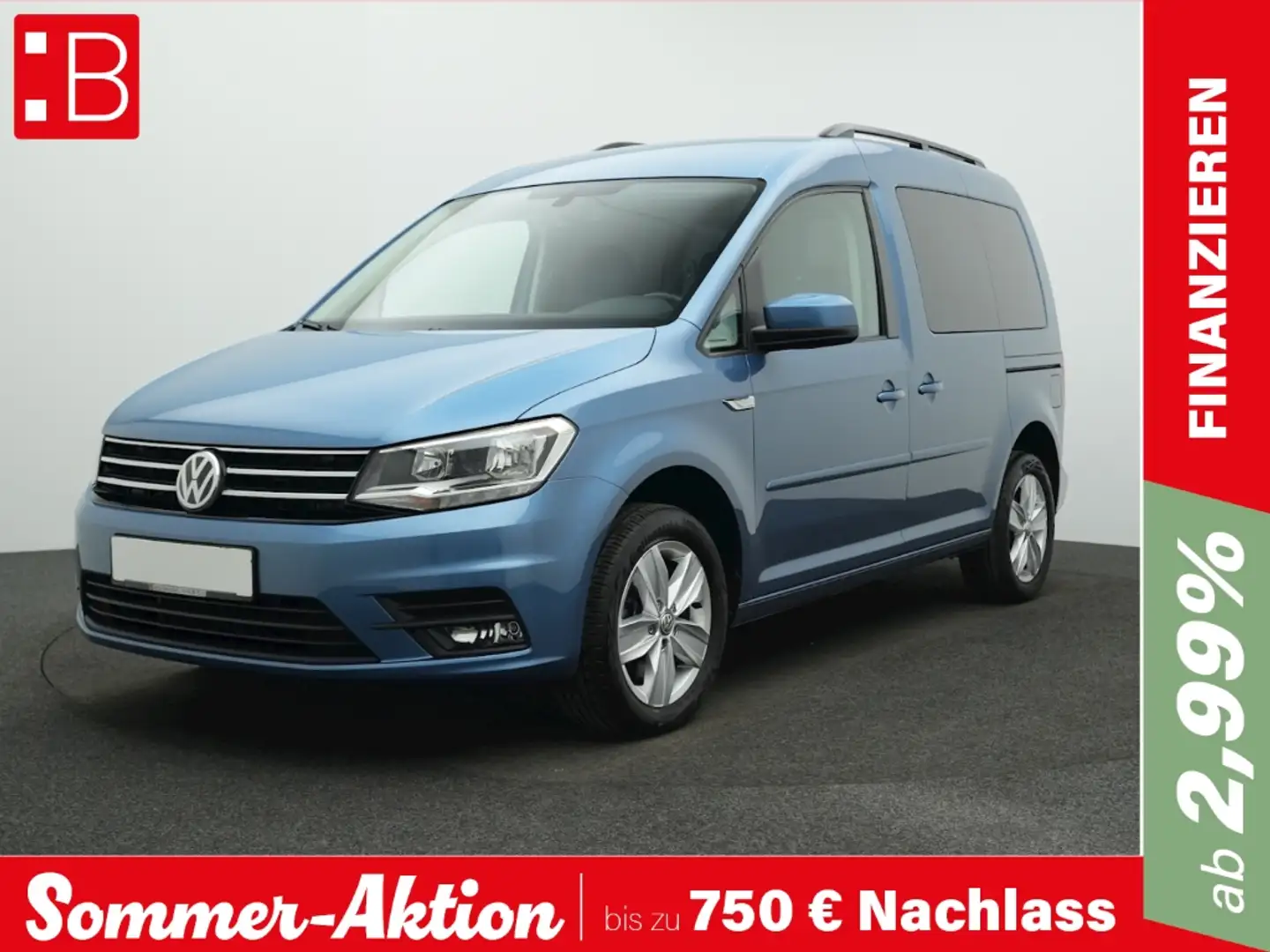 Volkswagen Caddy 2.0 TDI DSG Comfortline STANDHZ SHZ WP Blauw - 1