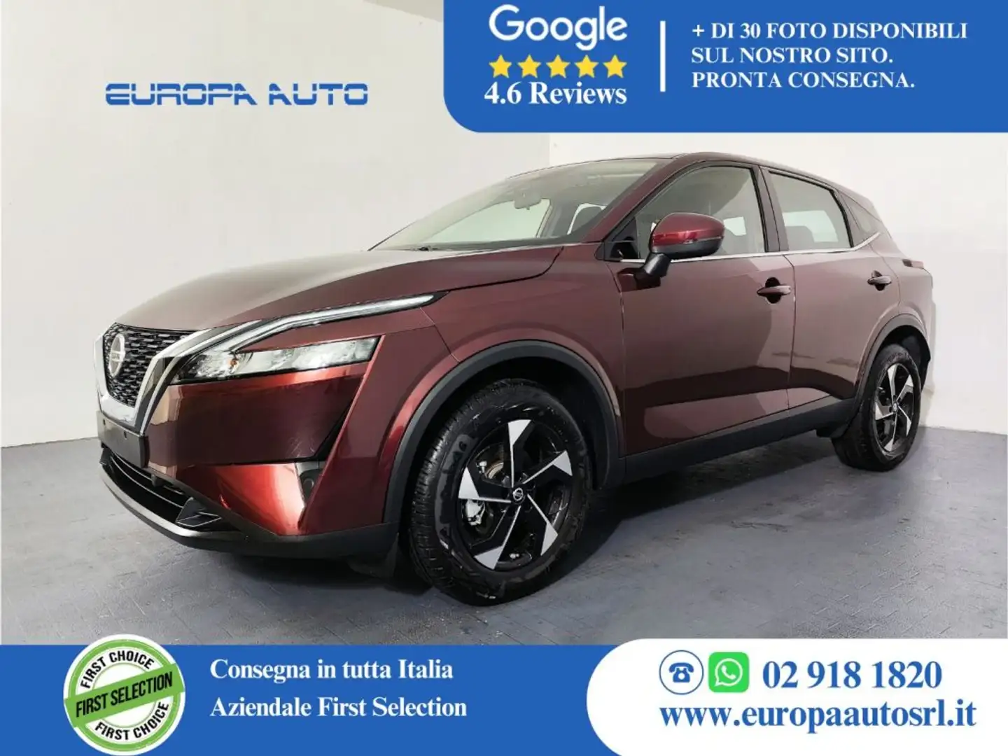 Nissan Qashqai MHEV 140 CV Visia + Cerchi in lega Rosso - 1
