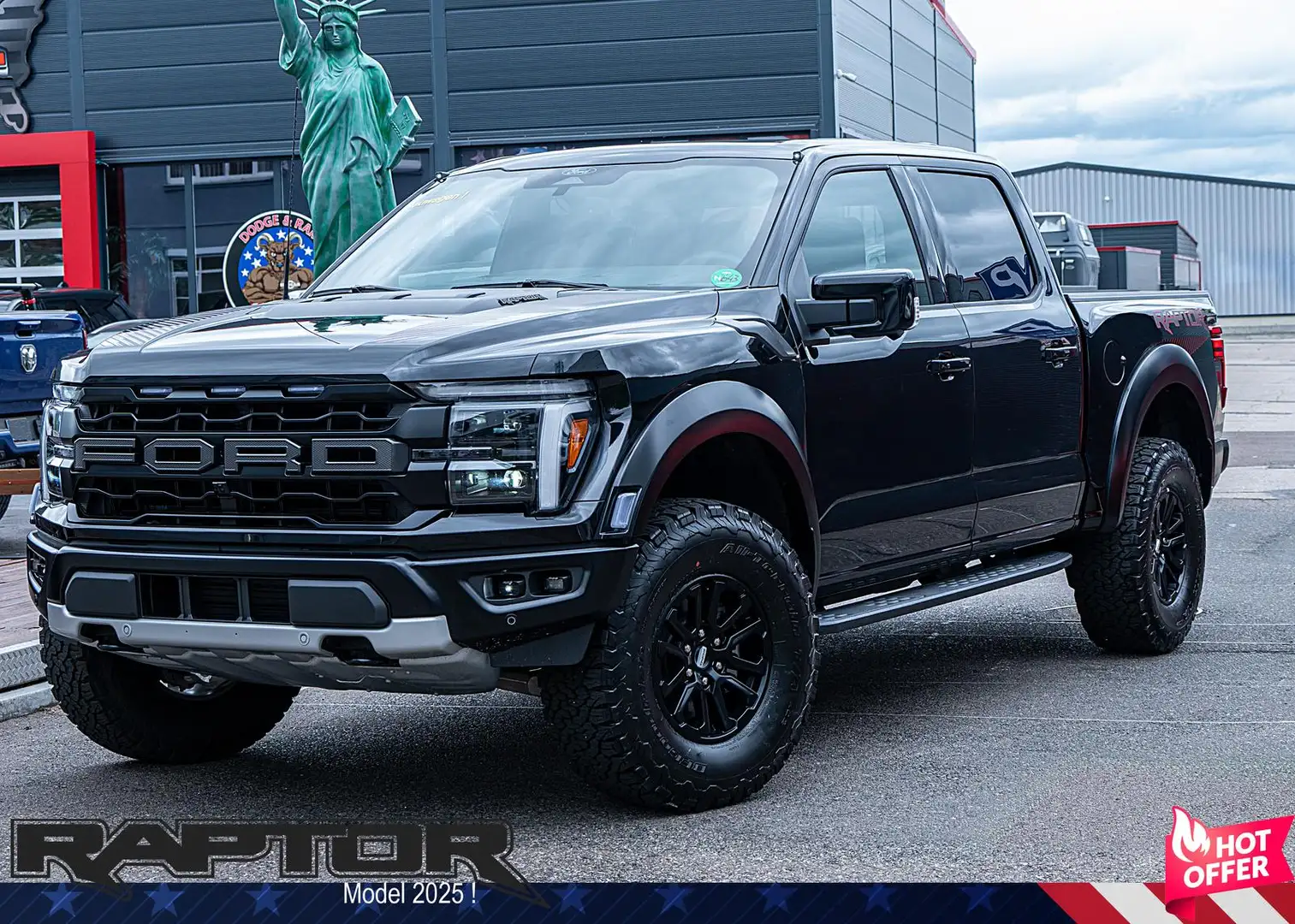 Ford F 150 Raptor MY25,3,5l,Navi,Pano,360°, Schwarz - 2