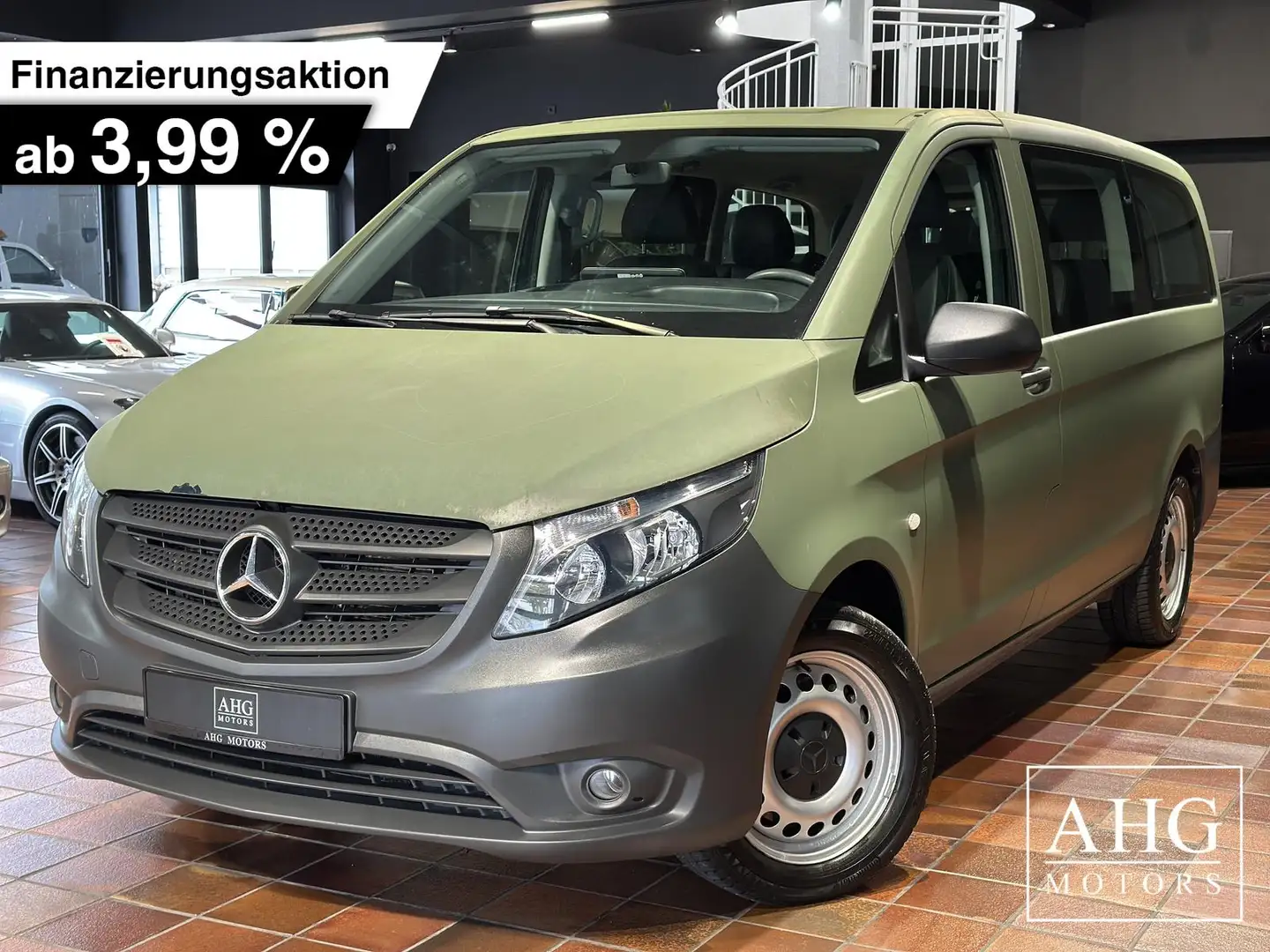 Mercedes-Benz Vito TOURER 114 4X4 LANG 9G 8-SITZE LEDER NAVI KAMERA C Grün - 1