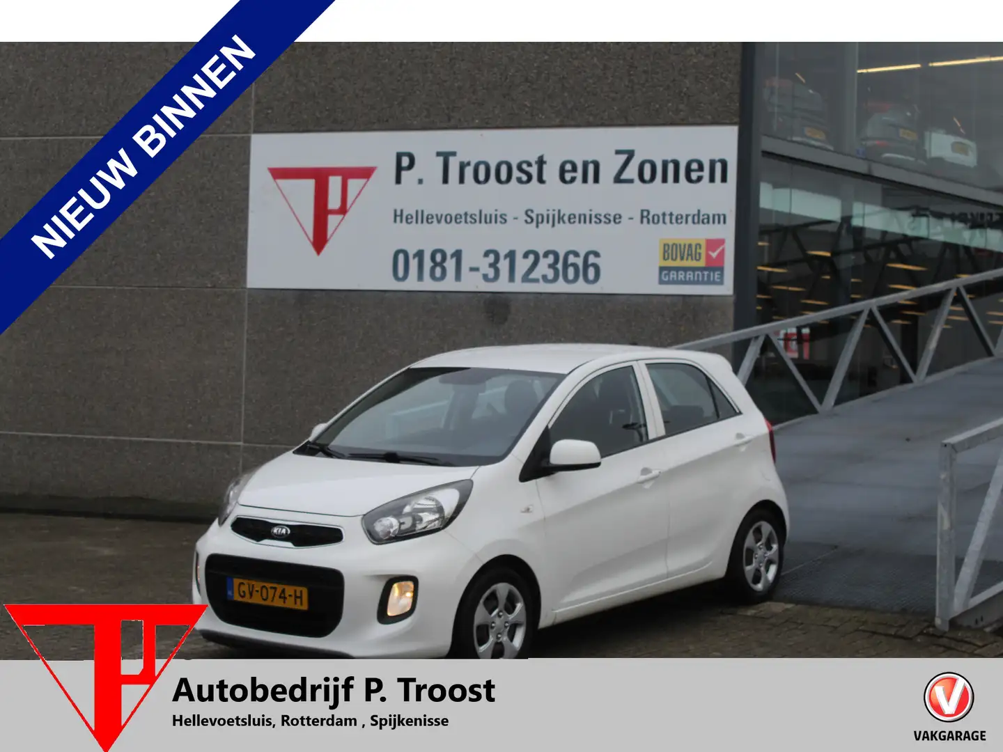 Kia Picanto 1.0 CVVT ComfortLine 1ste Eigenaar/Dealeronderhoud Blanc - 1