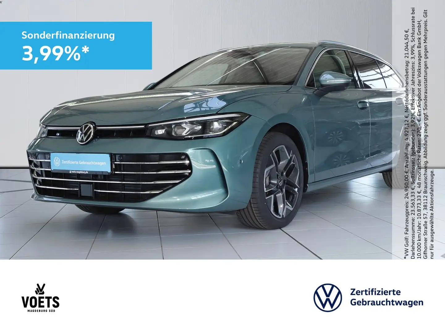 Volkswagen Passat Variant ELEGANCE 2.0TDI DSG IQ-LIGHT+PANO Verde - 1