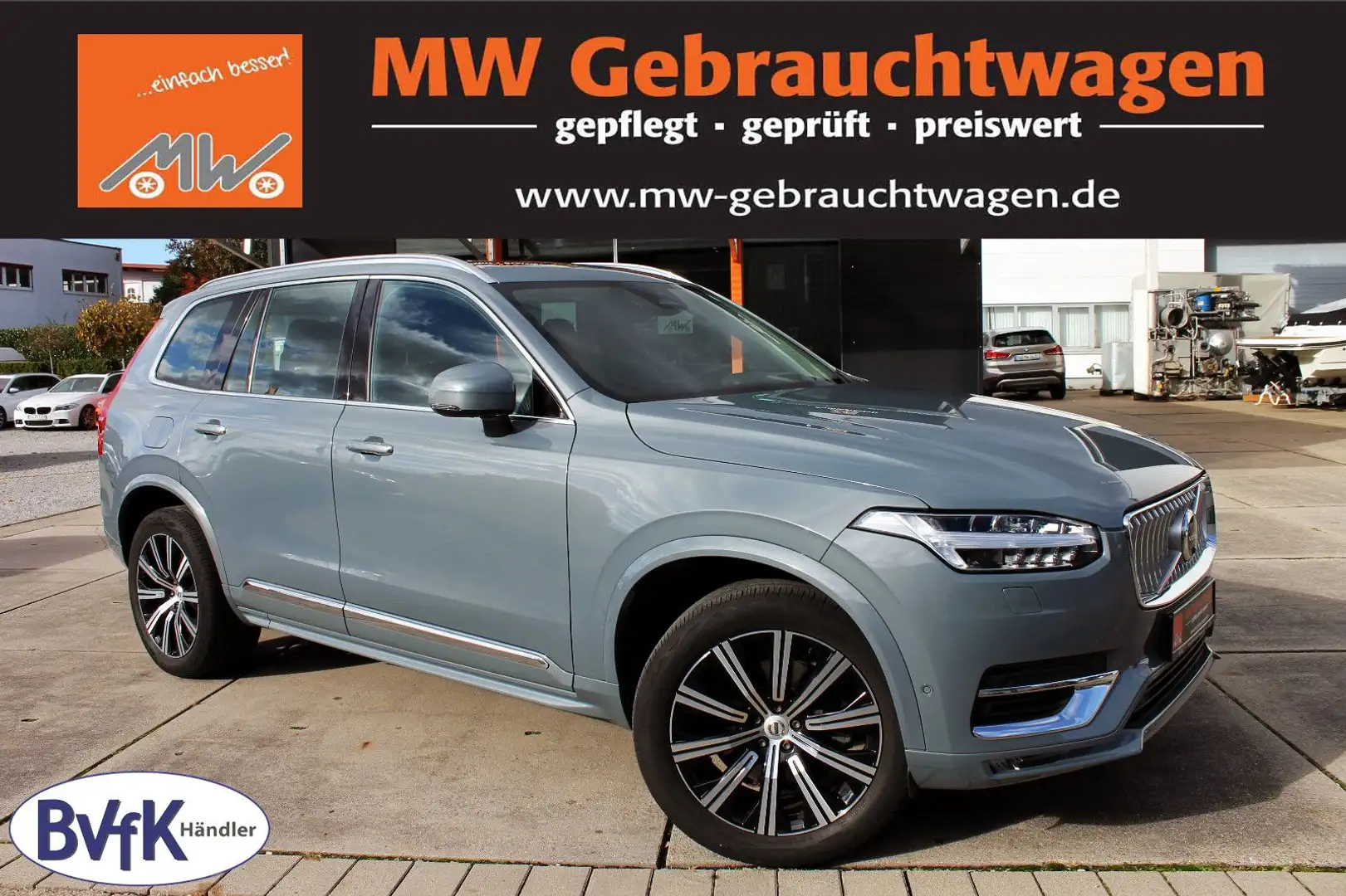 Volvo XC90 B5 AWD Ultimate Bright 7-Stz. 360° ACC PANO Grau - 1