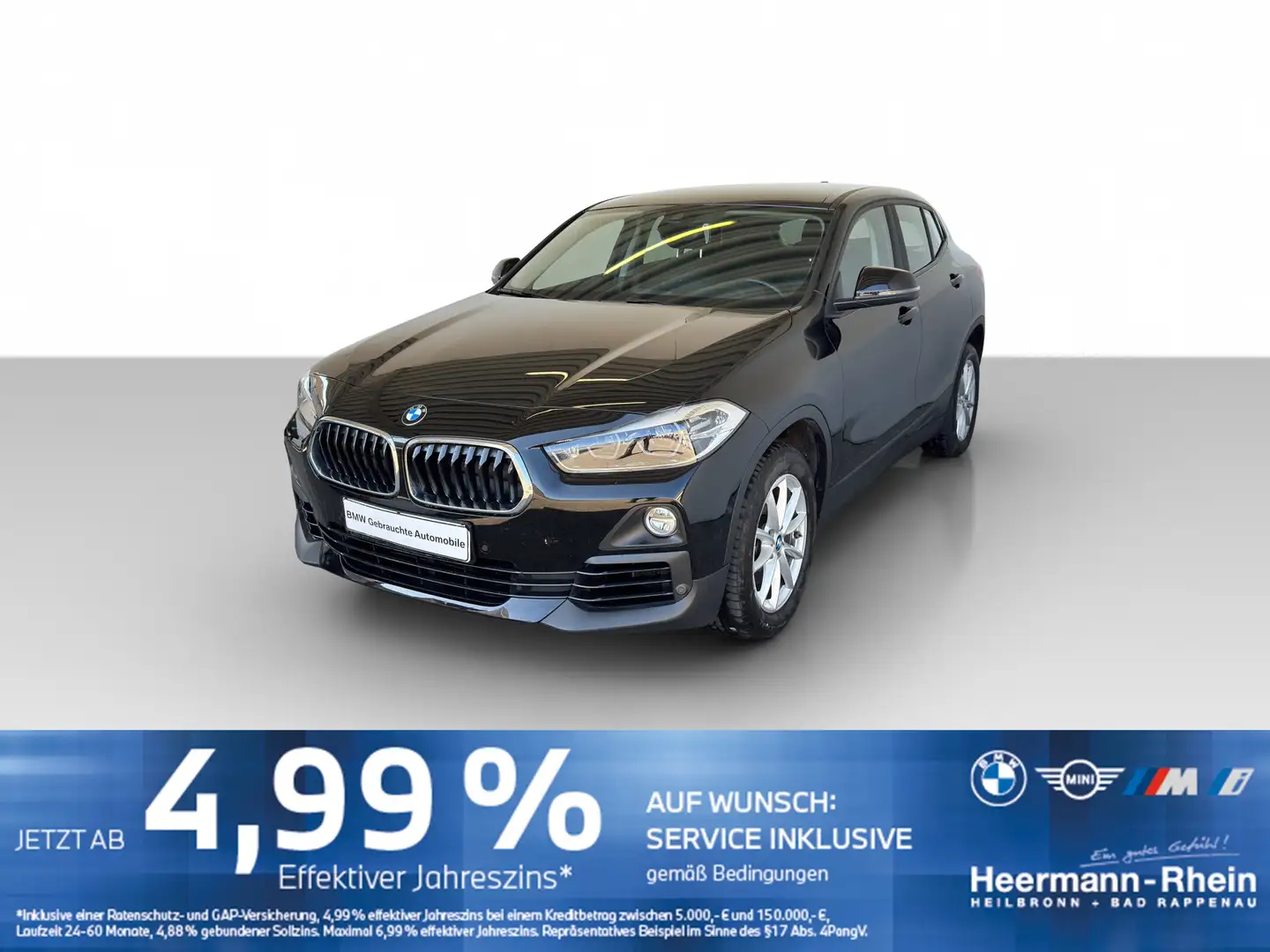 BMW X2 sDrive18i Advantage Klimaaut.ParkAss.LED.PDC. Schwarz - 2