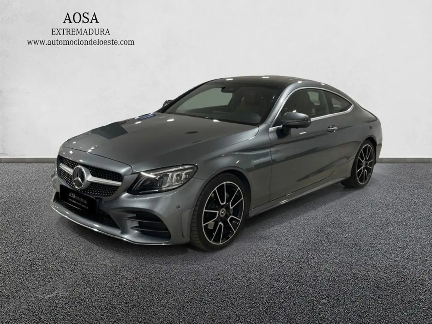 Mercedes-Benz C 220 d amg line coupe (euro 6d-temp) Gris - 1
