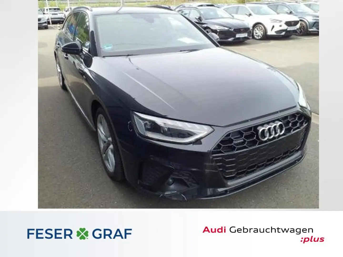 Audi A4 Avant 45 TFSI qu S Line Navi,LED,Leder,AHK Schwarz - 1
