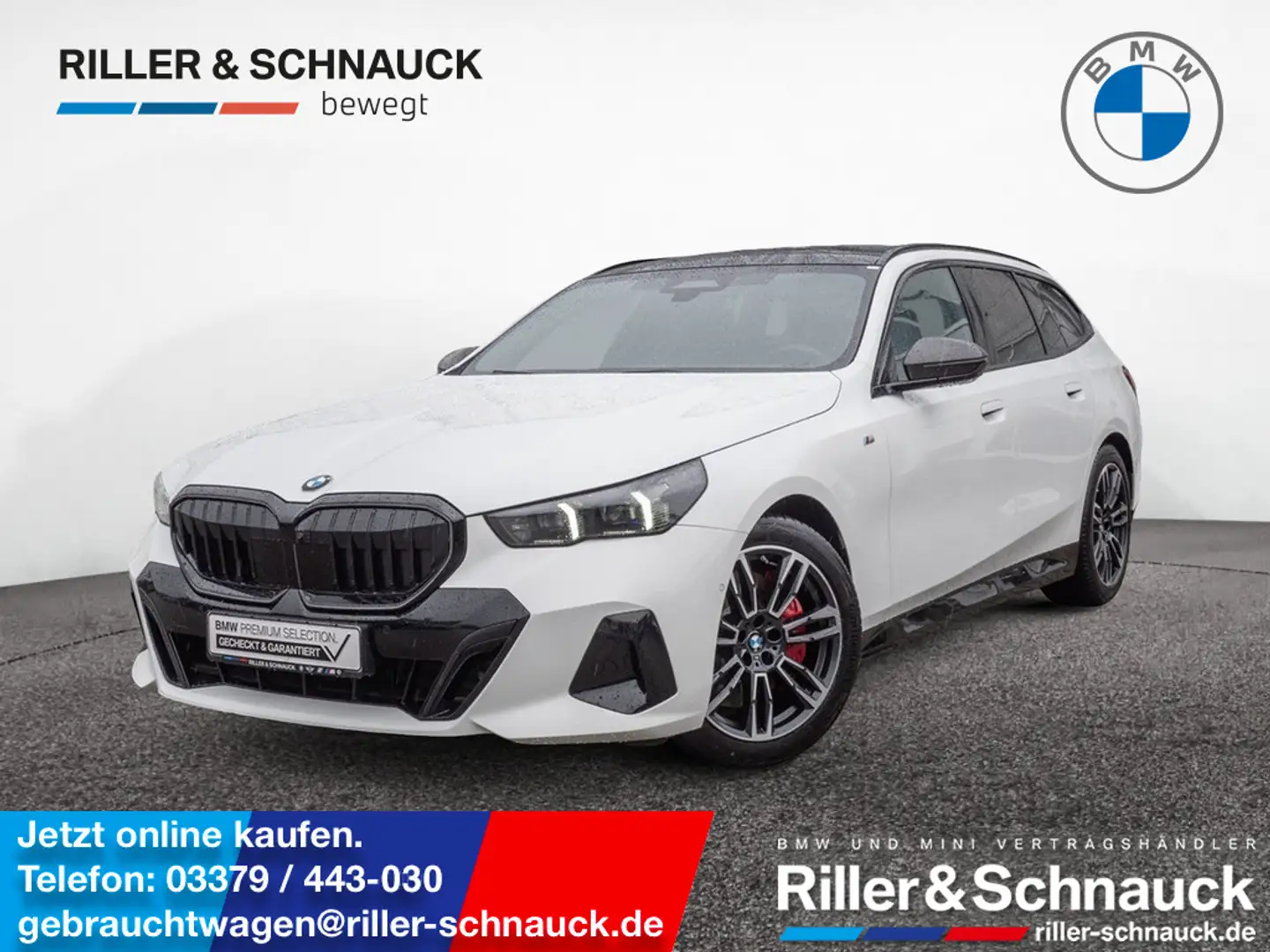 BMW 540 d Touring xDrive M-Sport ACC LED PANO 360° Weiß - 1