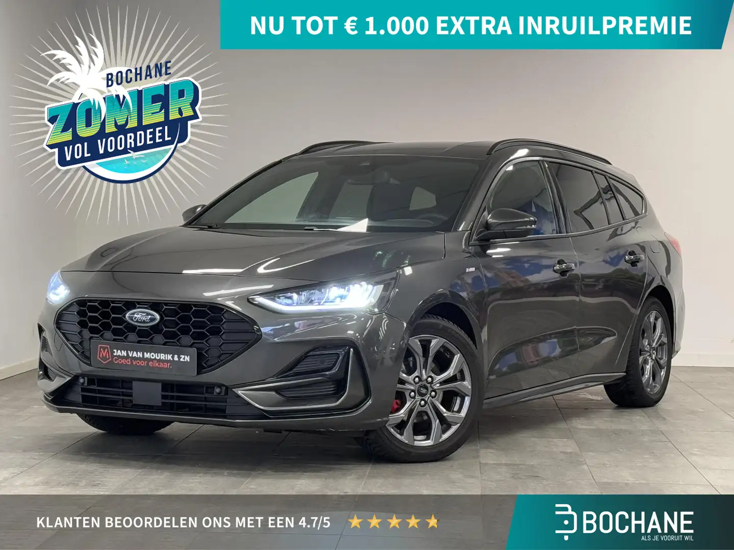 Ford Focus Wagon 1.0 EcoBoost 125 Hybrid ST Line | Achteruitr Gris - 1
