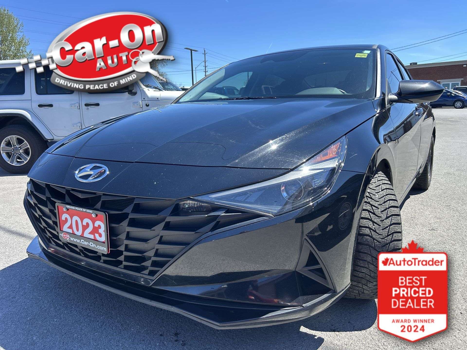 Black 2023 Hyundai Elantra Preferred FWD Sedan Automatic