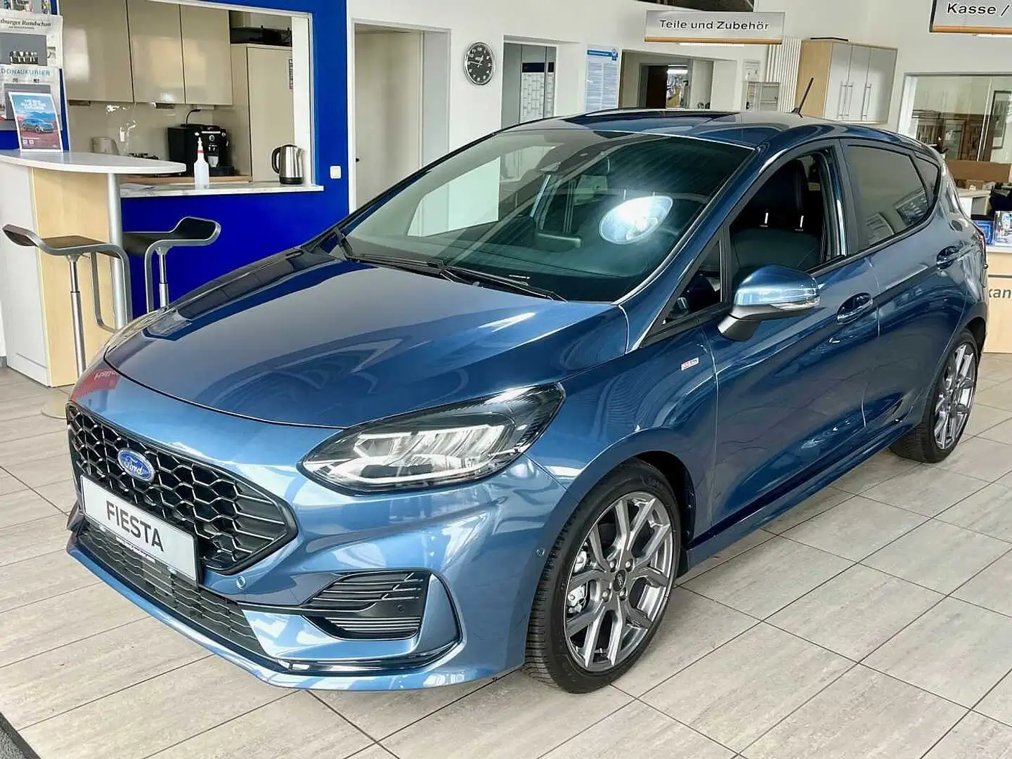 Ford Fiesta 1.0 Hybrid ST-LINE X NAVI*WINTER*GJR Blau - 1