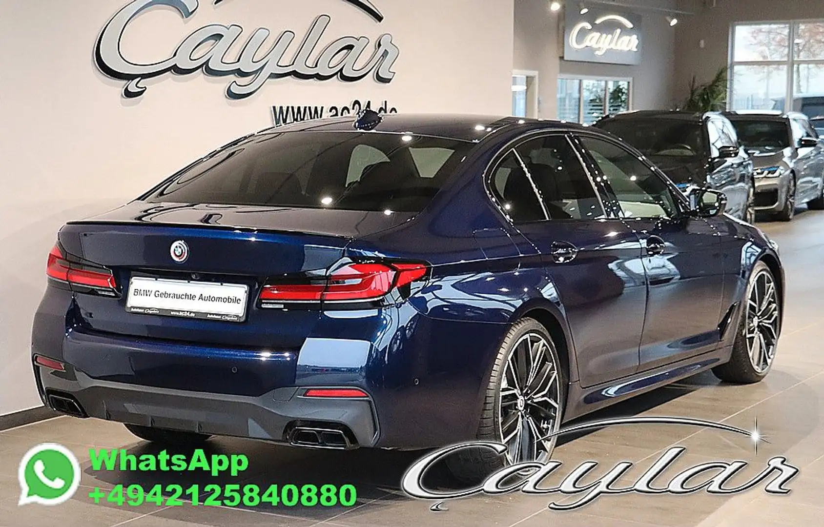 BMW 550 iX NAPPA SITZBELÜFT STANDHEIZ LASER 360° 20" Blau - 2