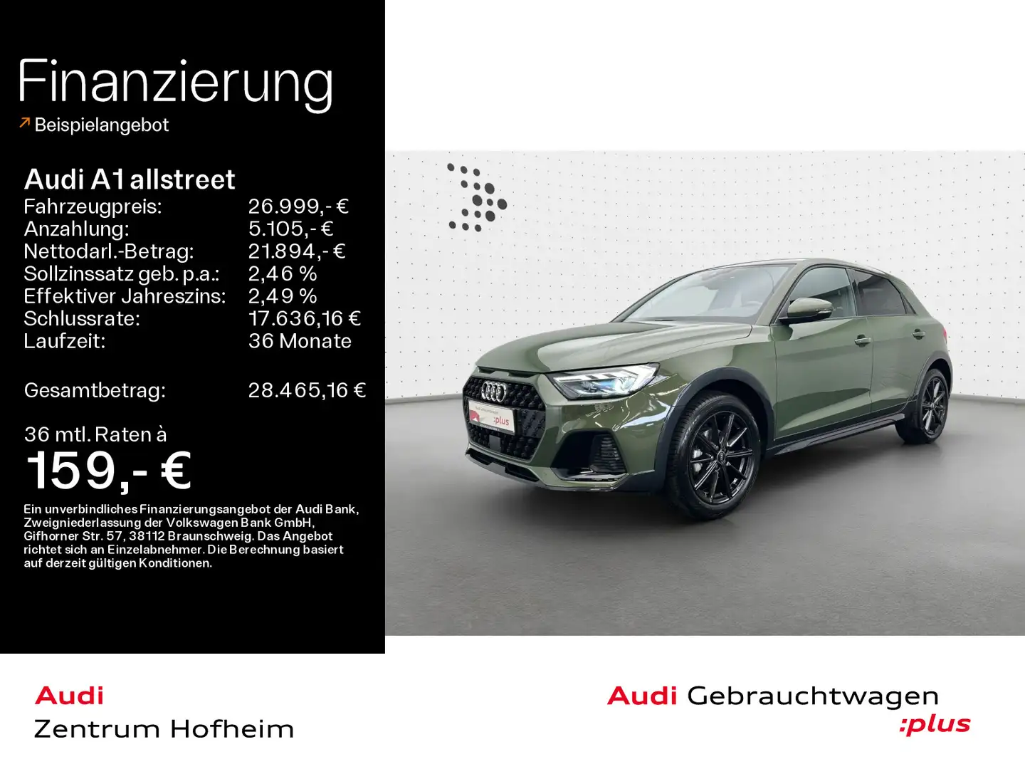 Audi A1 30 TFSI S line S tro*LED*Virtual*Na Grün - 1