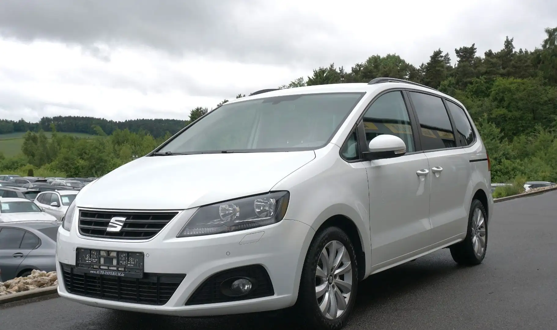 SEAT Alhambra Style*TEMPOMAT*NAVI*KLIMA*AHK*PDC Blanc - 1