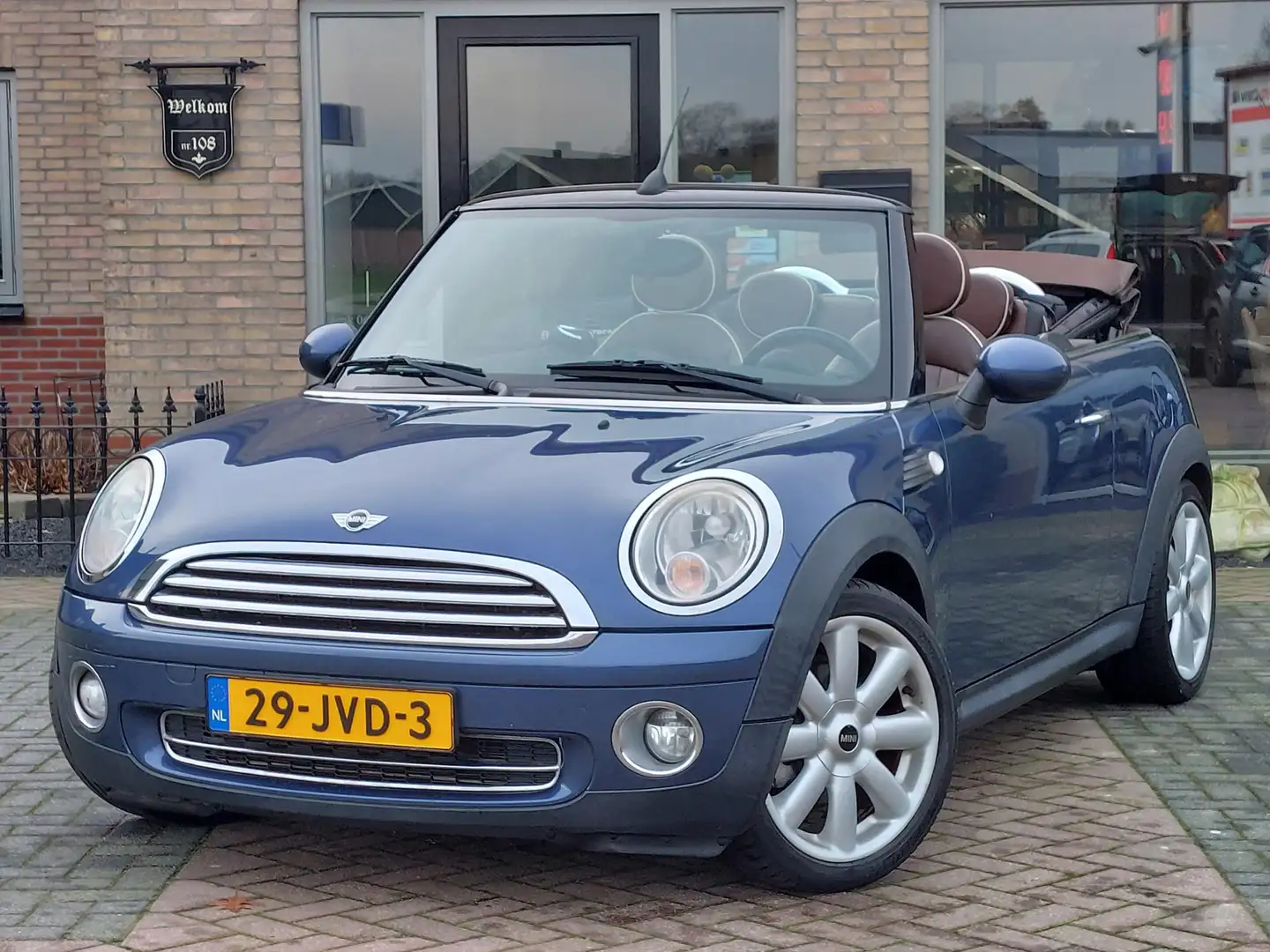 MINI Cooper Cabrio Mini 1.6 Chili | Leder | Airco | NAP Blau - 1