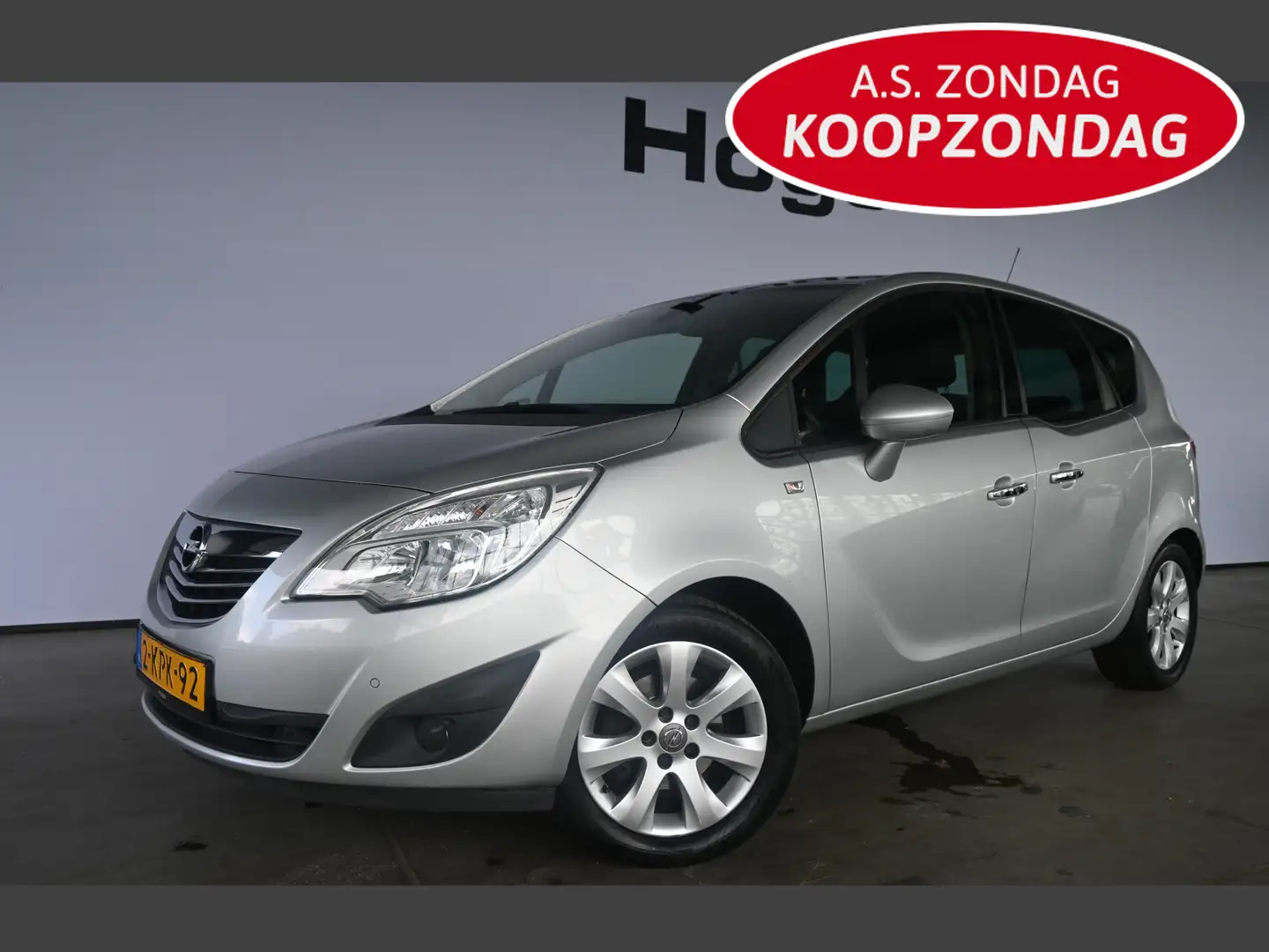Opel Meriva 1.4 Turbo Cosmo Airco Cruise Control Trekhaak Rijk Grijs - 1