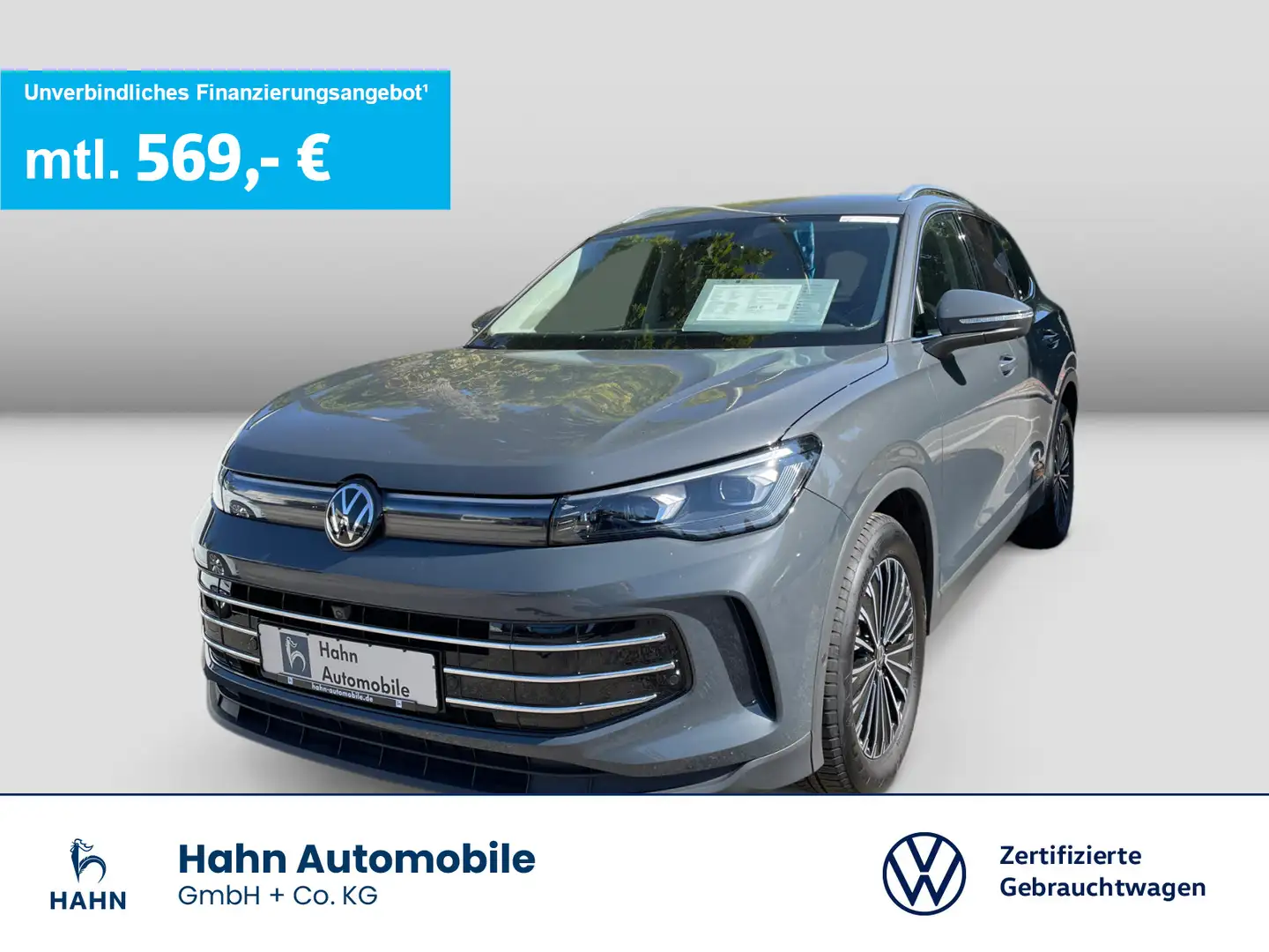 Volkswagen Tiguan 1.5eTSI DSG Elegance Matrix Navi AHK 360° Grau - 1