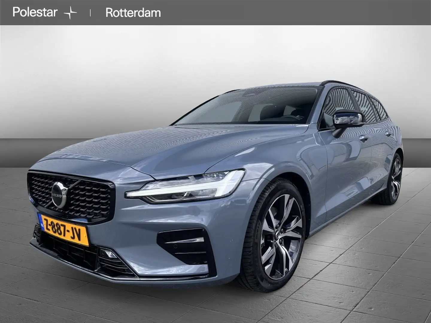 Volvo V60 B4 Plus Dark | Leder Bekl. | Trekhaak | Google Ser Grigio - 2