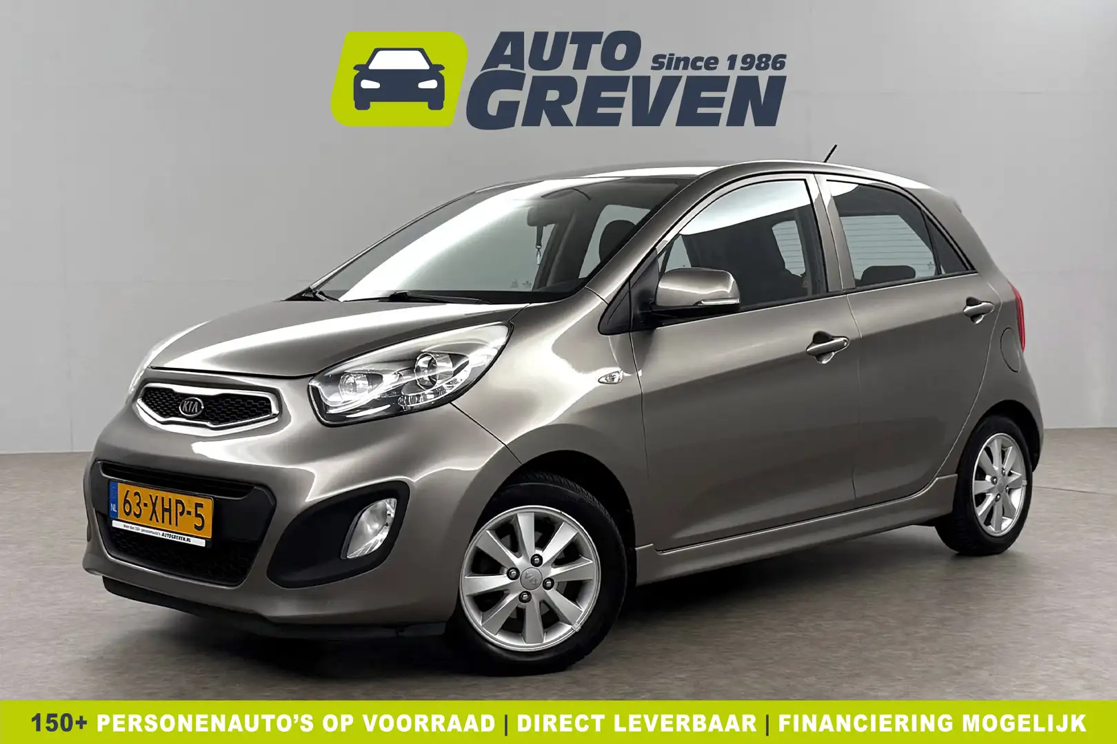 Kia Picanto 1.2 CVVT Plus Pack Airco Navigatie Bluetooth Elekt Grijs - 1
