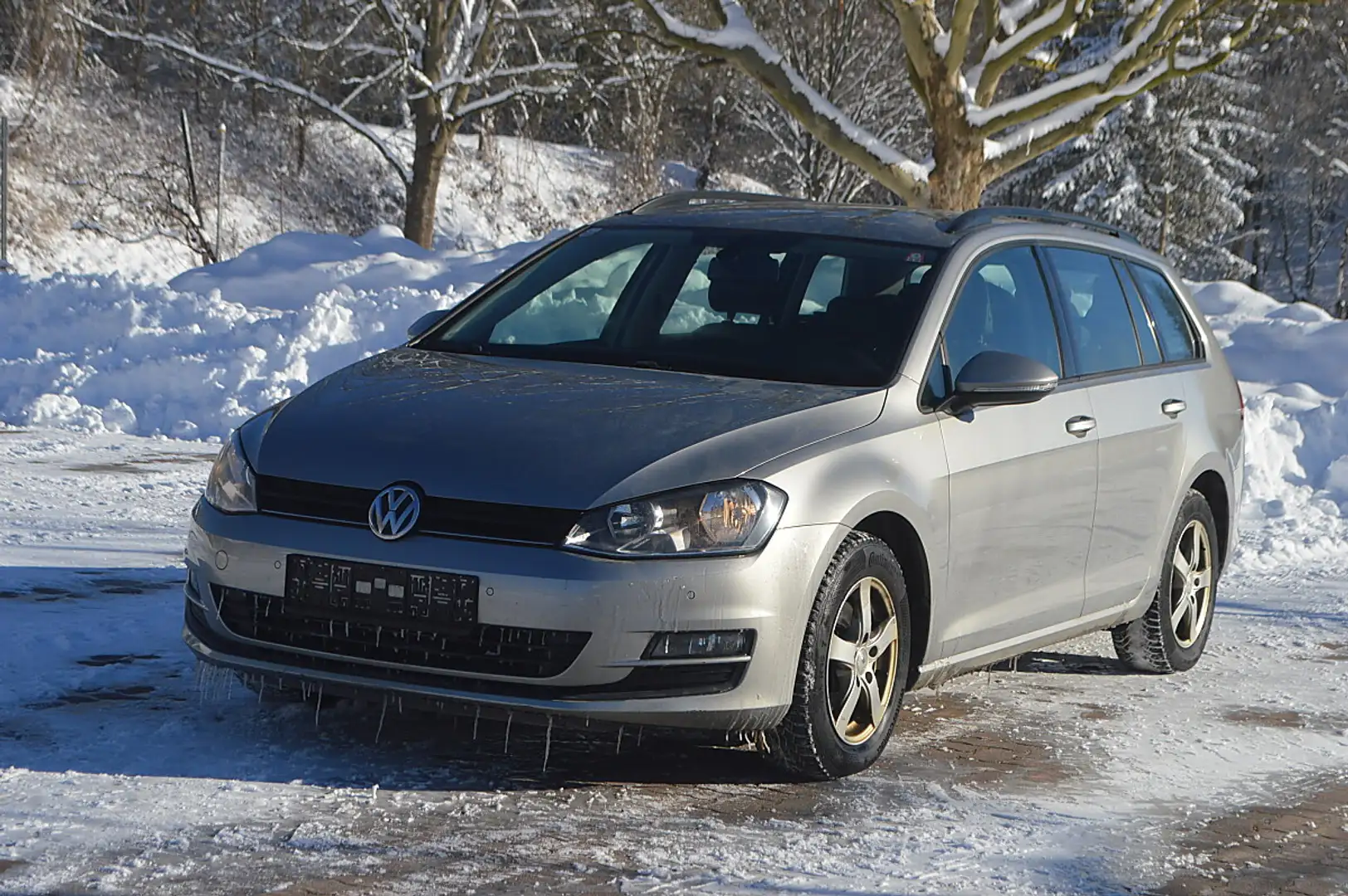 Volkswagen Golf Variant 1,6 TDI 4Motion+SHZ+PDC+TEL+ Grau - 2