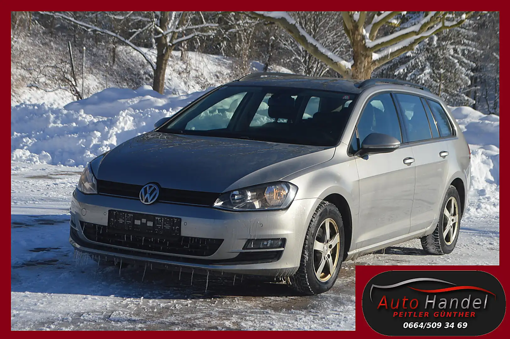 Volkswagen Golf Variant 1,6 TDI 4Motion+SHZ+PDC+TEL+ Grau - 1