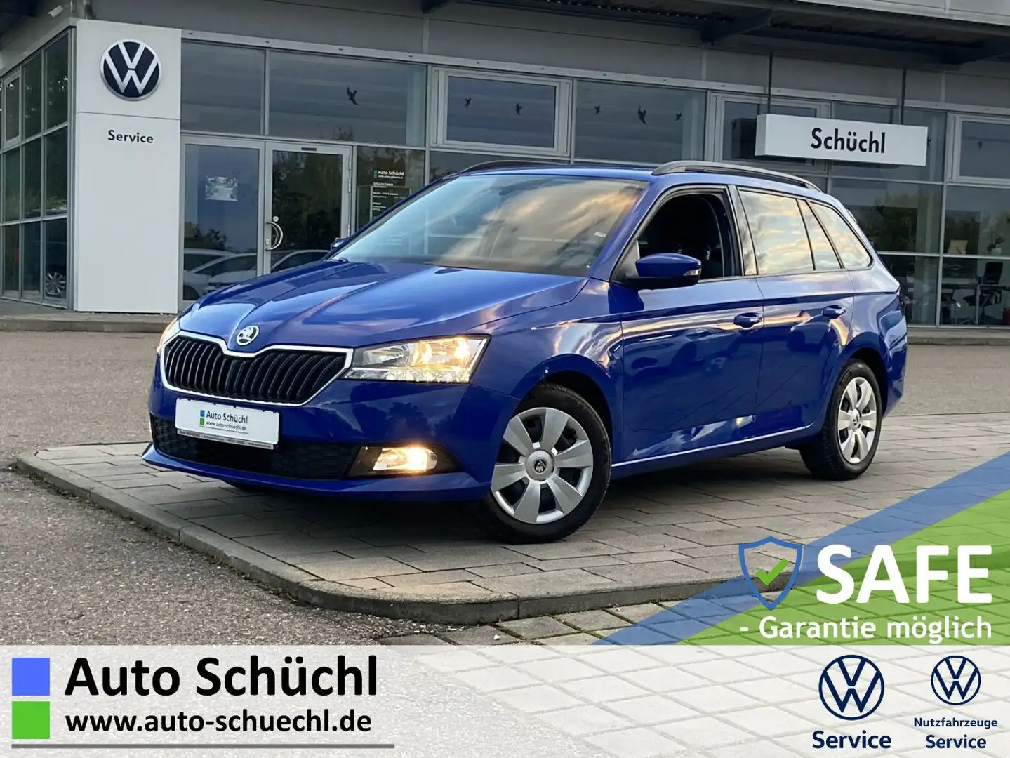 Skoda Fabia Combi 1.0 TSI DSG NAVI+SMART-LINK+AHK+SHZ+ Blau - 1
