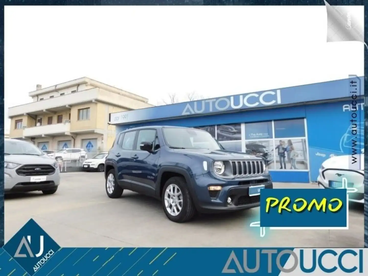 Jeep Renegade 1.6 Mjt Limited 130 CV UConnect 7 Carplay Bicolor Blu/Azzurro - 1