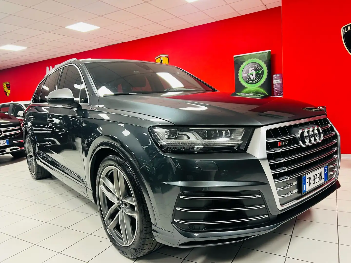 Audi SQ7 *ASSE STERZANTE*S-LINE*GANCIO*CERCHI 21''*GANCIO** Grigio - 1