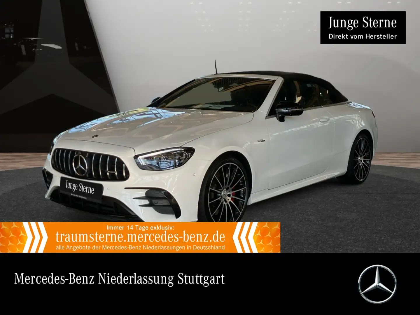 Mercedes-Benz E 53 AMG E 53 Cabrio 4M DRIVERS+NIGHT+360+MULTIBEAM+FAHRASS Weiß - 1