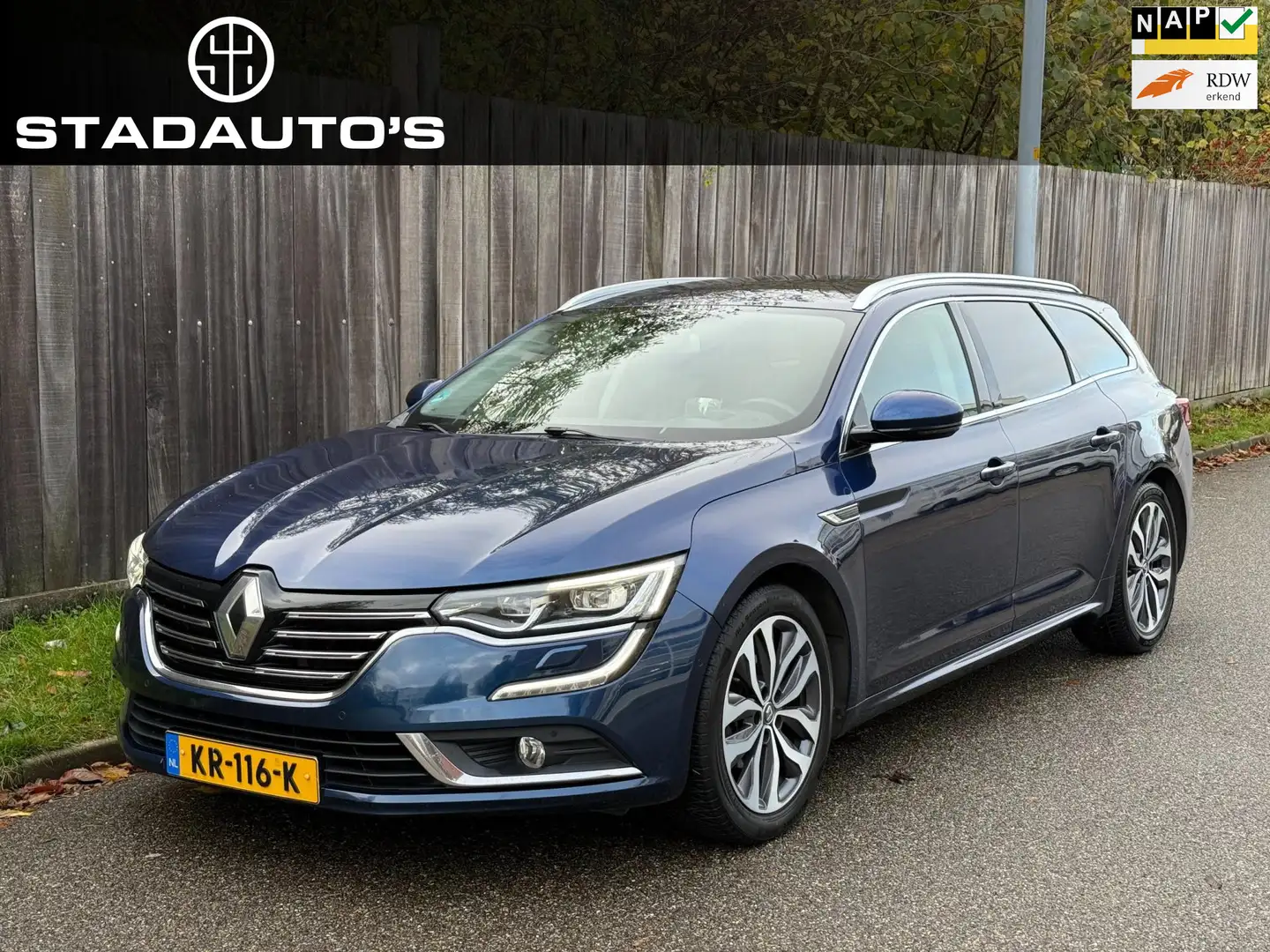 Renault Talisman Estate 1.5 dCi Intens BOSE|LEDER|4Control|NAP! Blauw - 1