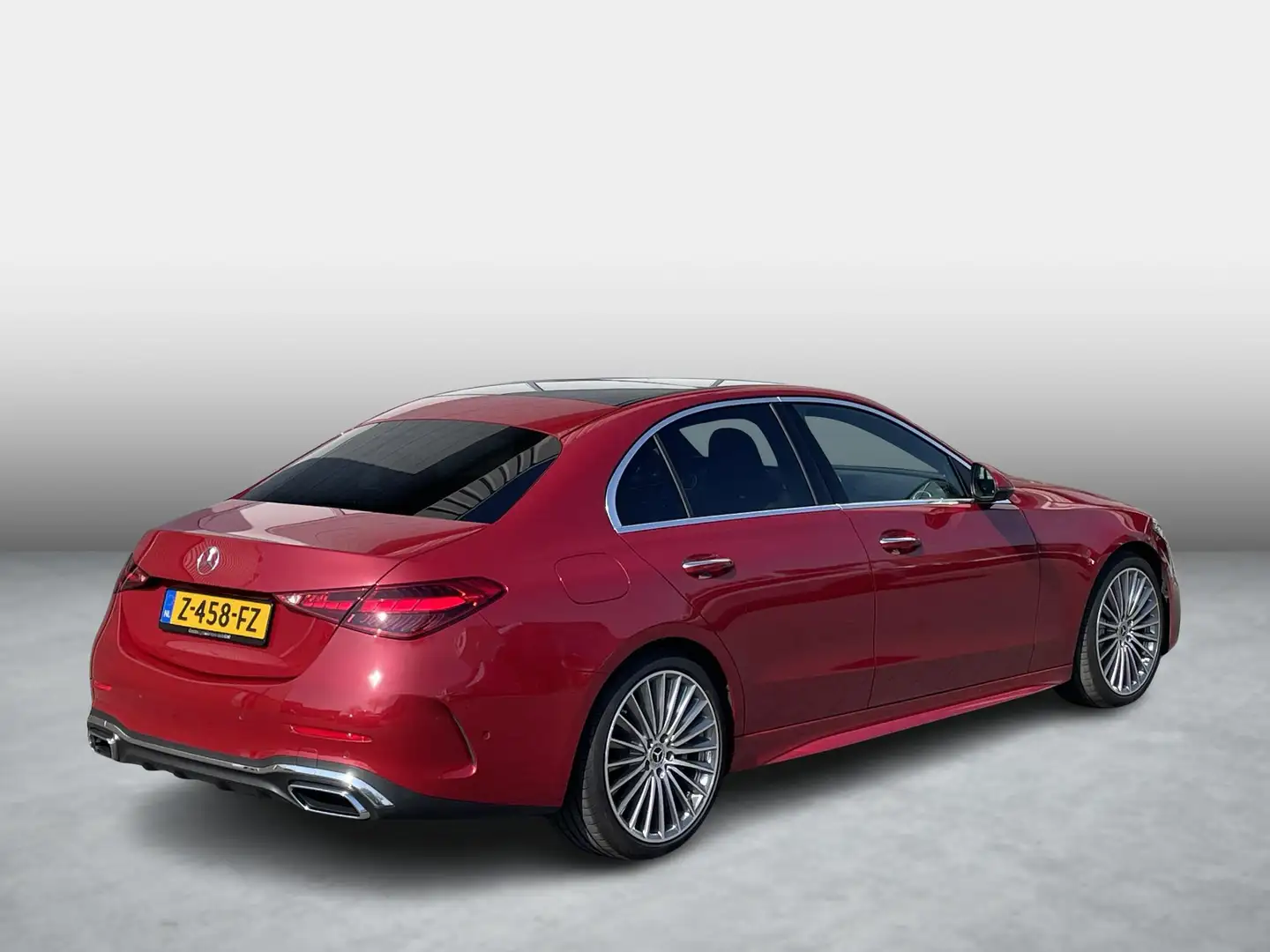 Mercedes-Benz C 200 AMG Line | Panoramadak | BURMESTER | Rood - 2