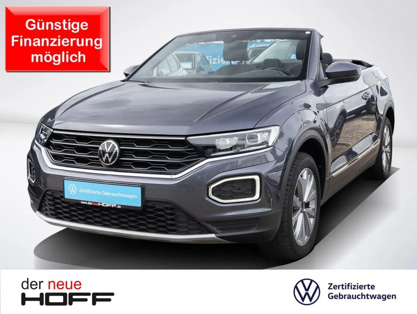 Volkswagen T-Roc Cabriolet 1.0 TSI Style Kamera LED Navi BlindSpot Gris - 1