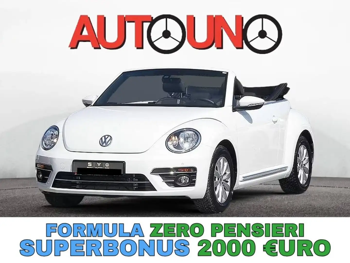 Volkswagen Maggiolino Cabrio 1.2 TSI Design BlueMotion Technology Bianco - 1