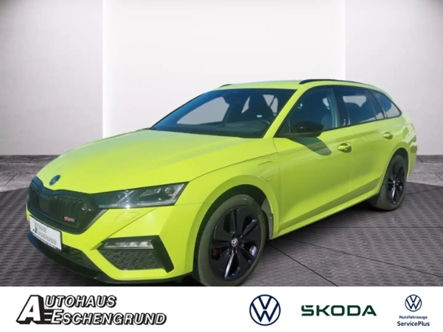 Skoda Octavia Combi 1.4 TSI iV RS 180KW NAVI COLUMBUS PLUS REIS Grün - 1