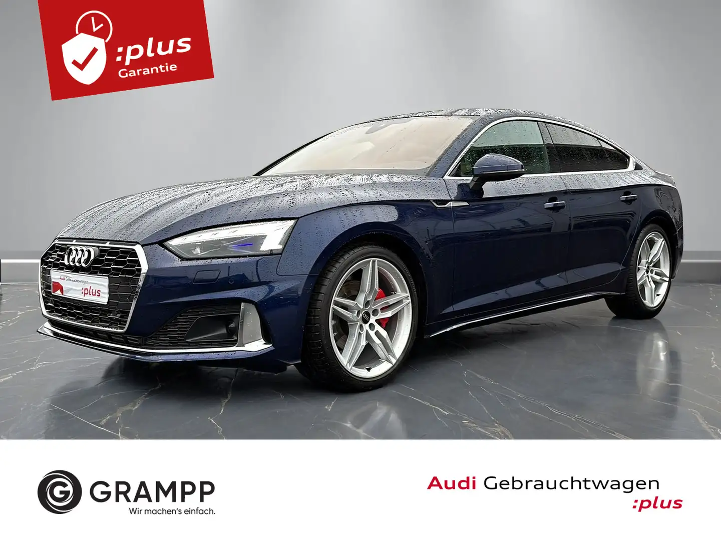 Audi A5 Advanced 40 TFSI quattro S-tronic + Blau - 1