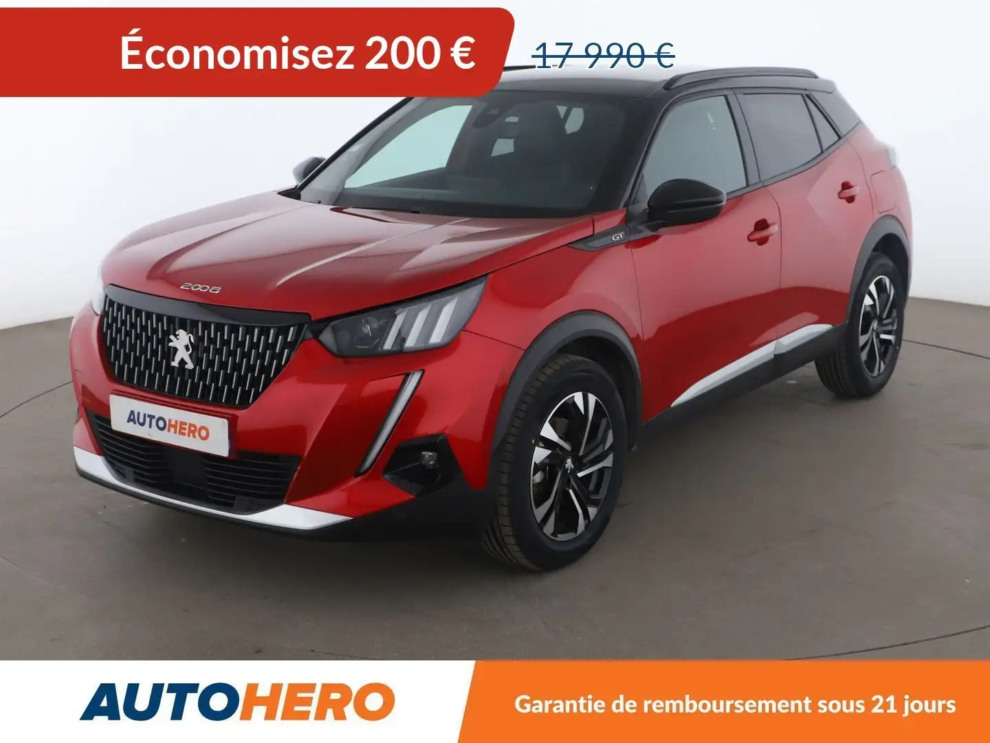 Peugeot 2008 1.2 PureTech GT EAT8 Rouge - 1